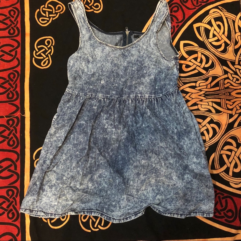 FOREVER 21 acid wash mini dress